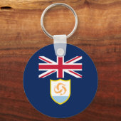 Patriotic Anguilla Flag Sleutelhanger (Voorkant)