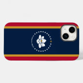 Patriotic Apple Case-Mate, Mississippi Flag Case-Mate iPhone Case (Achterkant (horizontaal))