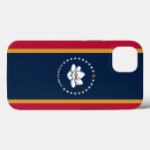 Patriotic Apple Case-Mate, Mississippi flag Case-Mate iPhone Case (Achterkant (horizontaal))