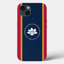 Patriotic Apple Case-Mate, Mississippi flag iPhone 13 Hoesje