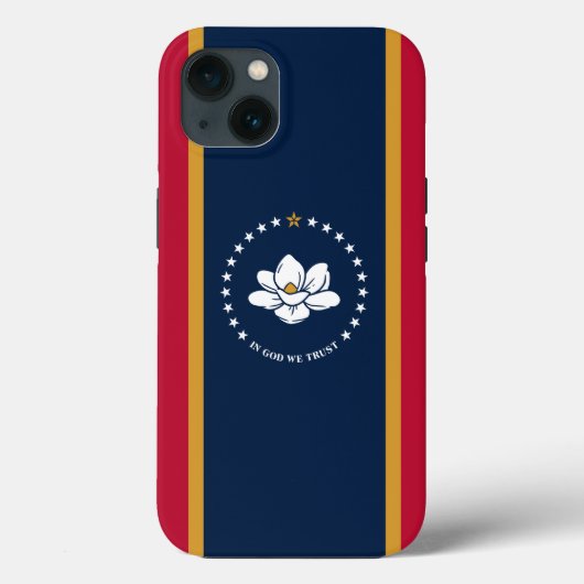 Patriotic Apple Case-Mate, Mississippi flag Case-Mate iPhone Case (Achterkant)