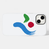 Patriotic Apple Case-Mate, Seoul Flag Case-Mate iPhone Case (Achterkant (horizontaal))