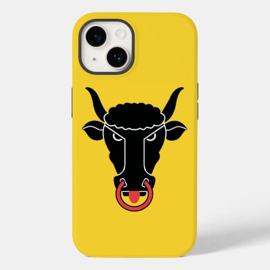 Patriotic Apple Case-Mate, Uri canton Flag Case-Mate iPhone Case (Achterkant)
