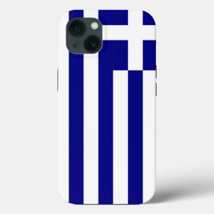 Patriotic Apple Hoesje-Mate, Griekse vlag iPhone 13 Hoesje