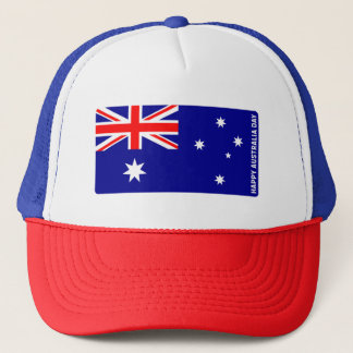 Patriotic Aussie Flag Red White Blue  Trucker Pet