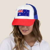 Patriotic Aussie Flag Red White Blue  Trucker Pet (In situ)