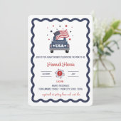 Patriotic Baby Shower Invitation (Debout devant)