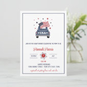 Patriotic Baby Shower Invitation (Debout devant)