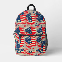 Patriotic Backpack 4 Bedrukte Rugzak