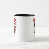 Patriotic Bald Eagle Flying Design Mok (Midden)