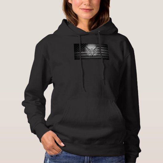 Patriotic Bald Eagle Mullet Verenigde Staten Ameri Hoodie (Voorkant)