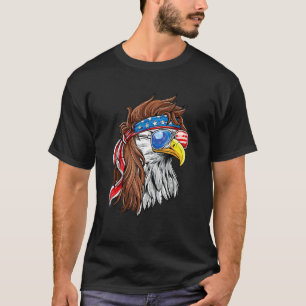 Patriotic Bald Eagle Mullet Verenigde Staten Ameri T-shirt