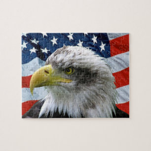 Patriotic Bald Eagle Puzzle Legpuzzel
