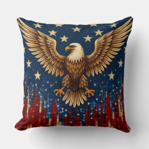 Patriotic Bald Eagle Sierkussen - Amerikaanse vlag
