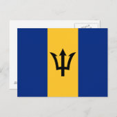 Patriotic Barbados Flag Briefkaart (Voorkant / Achterkant)