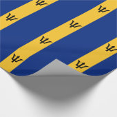 Patriotic Barbados Flag Cadeaupapier (Hoek)