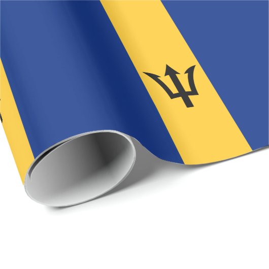 Patriotic Barbados Flag Cadeaupapier (Rol Hoek)