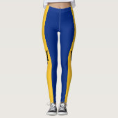 Patriotic Barbados Flag Leggings (Voorkant)