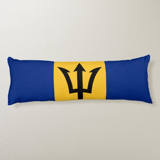 Patriotic Barbados Flag Lichaamskussen (Achterkant)