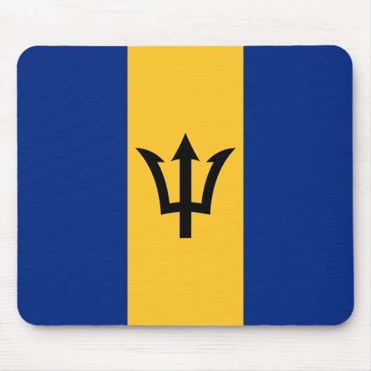 Patriotic Barbados Flag Muismat (Voorkant)
