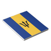 Patriotic Barbados Flag Notitieblok (Schuin)