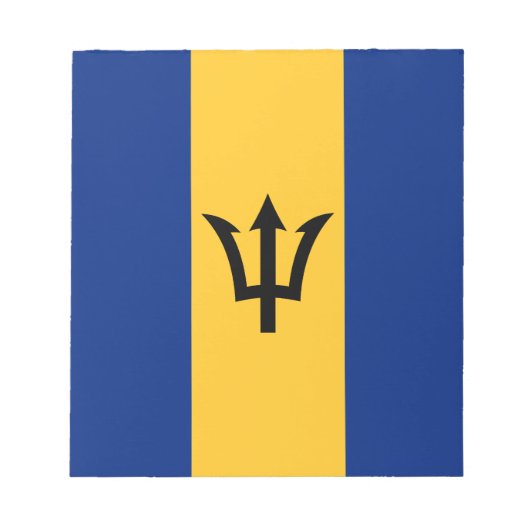 Patriotic Barbados Flag Notitieblok (Voorkant)