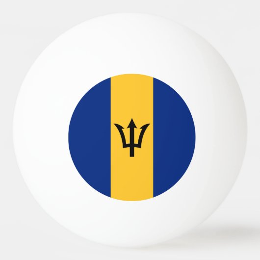 Patriotic Barbados Flag Pingpongballen (Voorkant)