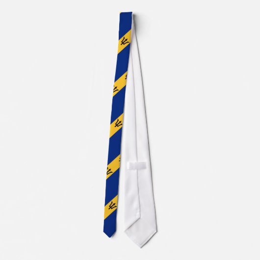Patriotic Barbados Flag Stropdas (Achterkant)