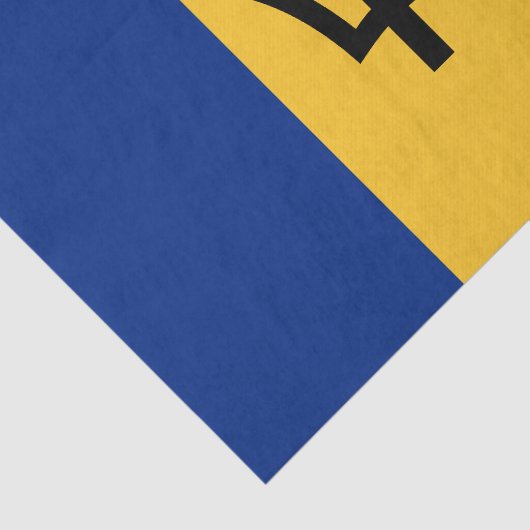 Patriotic Barbados Flag Tissuepapier (Detail)