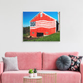 Patriotic Barn Canvas Afdruk (Insitu (Woonkamer))