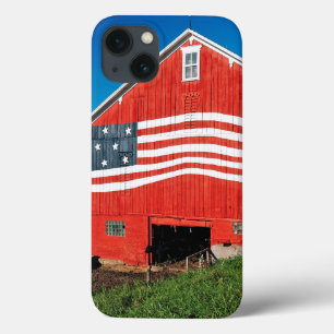 Patriotic Barn iPhone 13 Hoesje