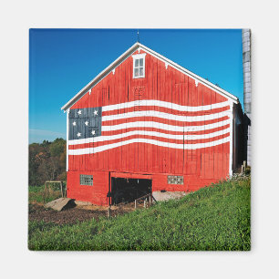 Patriotic Barn Magneet