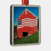 Patriotic Barn Metalen Ornament (Rechts)