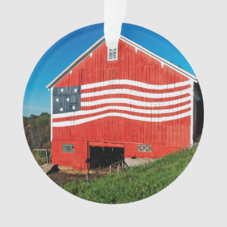 Patriotic Barn Ornament