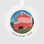 Patriotic Barn Ornament (achterkant)