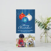 Patriotic Bauble kerst Feestdagenkaart (Staand voorkant)