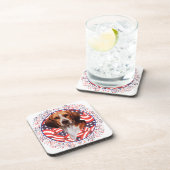 Patriotic Beagle Onderzetter (Rechterzijde)