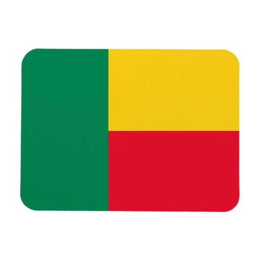 Patriotic Benin Flag Magneet (Horizontaal)
