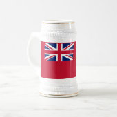 Patriotic Bermuda Flag Beer Stein Bierpul (Voorkant links)