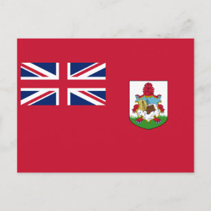Patriotic Bermuda Flag Briefkaart