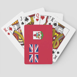 Patriotic Bermuda Flag Pokerkaarten