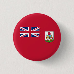 Patriotic Bermuda Flag Ronde Button 3,2 Cm