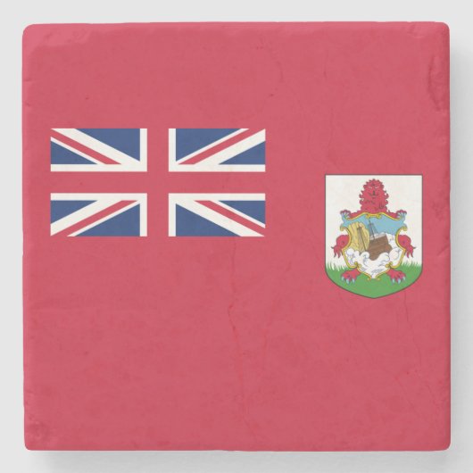 Patriotic Bermuda Flag Stenen Onderzetter (Voorkant)