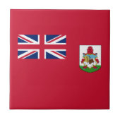 Patriotic Bermuda Flag Tegeltje (Voorkant)