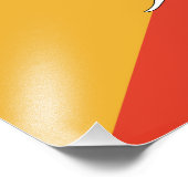 Patriotic Bhutan Flag Foto Afdruk (Hoek)