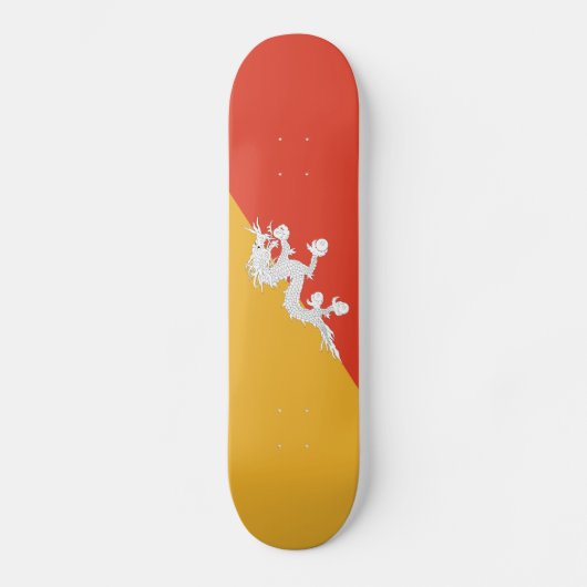 Patriotic Bhutan Flag Skateboard (Voorkant)