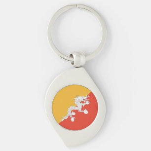 Patriotic Bhutan Flag Sleutelhanger