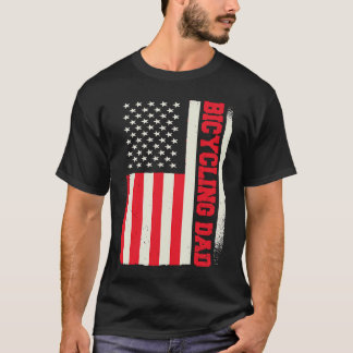 Patriotic Bicycle Cyclist Bicycling Cycling Bicycl T-shirt