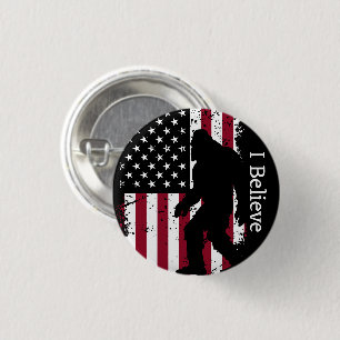 Patriotic Bigfoot Ronde Button 3,2 Cm
