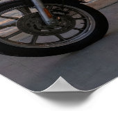 Patriotic Biker Statue of Liberty Sunset Waterside Poster (Hoek)